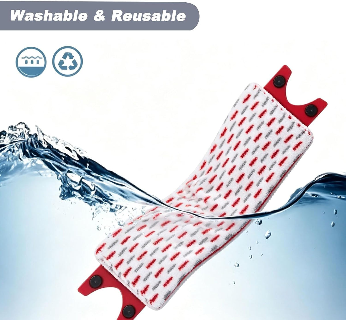 NKA 1 Pack Microfiber Mop Pads for Vileda UltraMax/Plus, 1-2 Spray