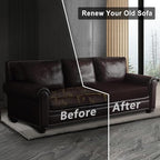 Leather Look Couch Cushion Covers Sofa Seat Slipcovers Sets Couches Furniture - Image 7
