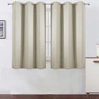 LEMOMO Light Beige Thermal Blackout Curtains/42 x 63 Inch/Set of 2 Panels Room by Lemomo