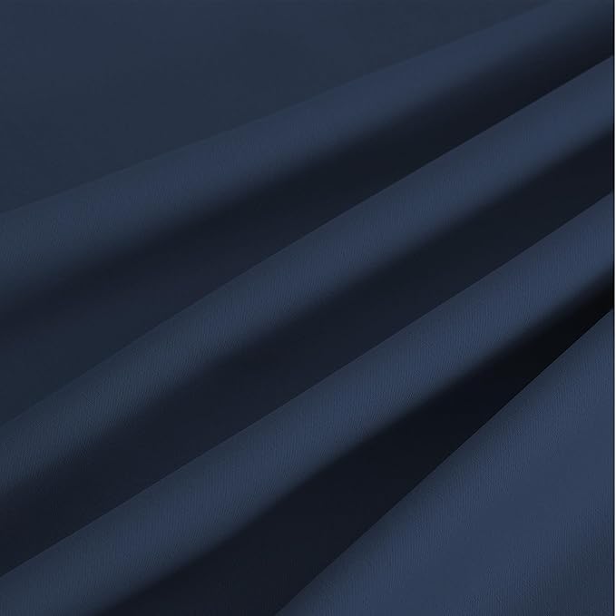 NICETOWN Room Darkening Draperies Curtains Panels, 2 Panels Navy Blue W52 x L63 - Image 9