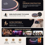 GLOGLOW Drink Mixer Smart Coaster, ABS Material