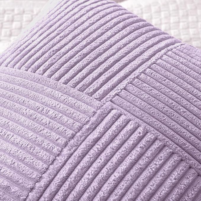MIULEE Purple Decorative Throw Pillow Covers 18x18 Inch - Image 2