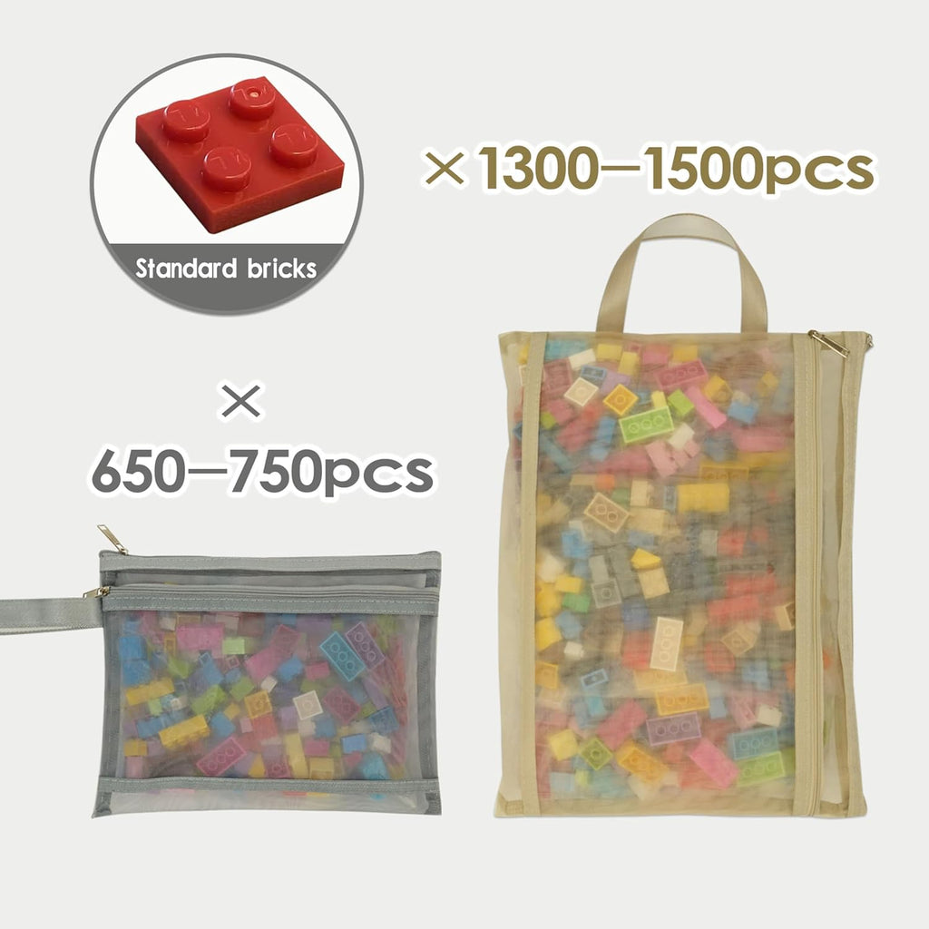 10 Pack Mesh Zipper Pouch Bags, A4 Toy Storage & Organization Bag