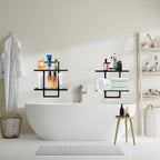 Floating Shelves for Wall,Decorative Wall Shelves Black,Plants Shelf Framed