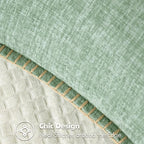 MIULEE Pack of 2 Couch Throw Pillow Covers 20x20 Inch Greyish Green Farmhouse - Image 2
