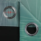 Estelar Textiler Green and Black Ombre Blackout Curtains 54 Inch Length - Image 7