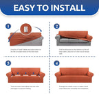 KEKUOU Stretch Loveseat Sofa Cover Slipcover, Couch Covers - Image 6