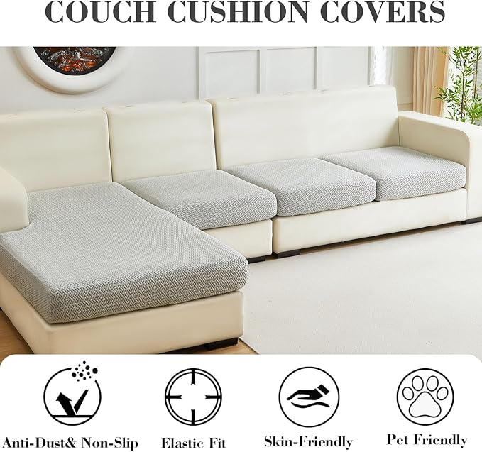 Sofa Covers Couch Covers for Sofa Pet Friendly Couch Cushion Covers Universal - Image 3