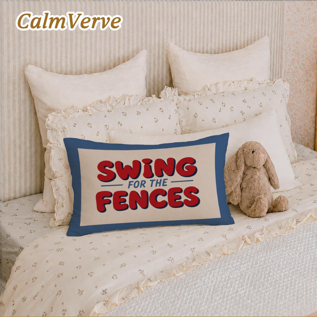 Baseball Room Decor for Boys，Baseball 12x20 Pillow Cover,