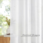 NICETOWN Sheer Curtains Panel 72" Long - Image 4