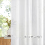 NICETOWN White Sheer Curtains for Living Room 90 inches Long - Image 3