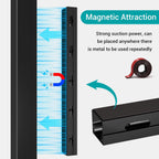Cable Hider Raceway Kit, Magnetic Cable Management Under Desk with Upgraded Aesthetic Large Hole, Cord Organizer Kit for Hiding Computer, Gaming Desk, Network, Power Cord, TV - 4PCS 4x15.7in Black