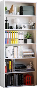 IRONCK Bookshelves and Bookcases Floor Standing 6 Tier Display Storage Shelves 70in Tall Bookcase for Home Office, Living Room, Bed Room