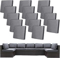 14Pcs Stretch Patio Cushion Covers, Outdoor Couch Covers Replacement, Outdoor by BIETYONE