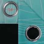 Estelar Textiler Navy Blue and Teal Blackout Curtains 72 Inch Length 2 Panels - Image 7