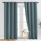 NICETOWN Blackout Greyish Blue Curtains & Drapes by NICETOWN