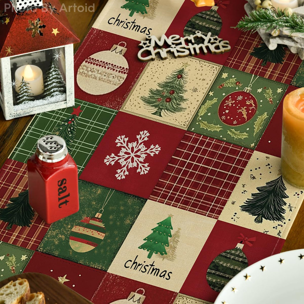 Artoid Mode Christmas Tree Gift Table Runner Home Party Decor 13x108 Inch