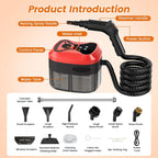 Steam Cleaner for Home, 6 Adjustable Levels, Dual Control