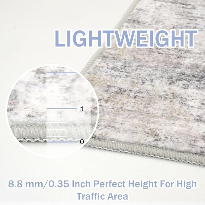 IOHOUZE Abstract Area Rugs and Runners Sets 2x6 and 3x5 Ft, Washable Entryway - Image 4