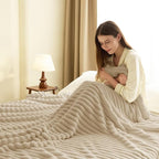 HIMEET Linen Ribbed Queen Size Blanket - Image 6