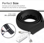 Cordinate 6ft Floor Cord Cover, Cable Protector, Hide Extension Cords