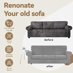 WEERRW 4 Pieces Velvet High Stretch Couch Covers - Image 5
