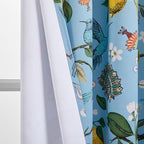 Topfinel Blue Patterned Curtains 2 Pages 96 Inches Long Blackout Heat Block - Image 9