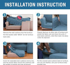 H.VERSAILTEX 4 Piece Stretch Sofa Covers - Image 7