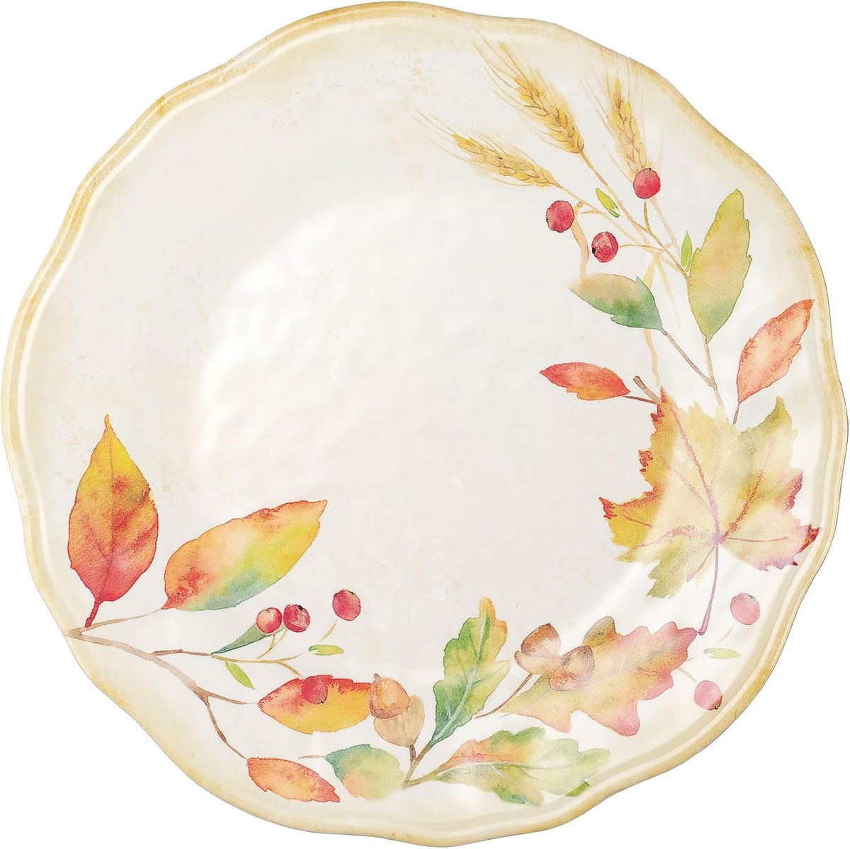 UP Pumpkin Melamine Dinnerware Set, 16-Piece Service for 4