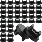 Yookeer 15 Pcs Magnetic Zip Tie Mount Cable Clips Black, 22 mm