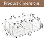 Coffee Bar Accessories, Acrylic Coffee Station Organizer Storage Box
