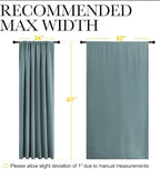 NICETOWN Greyish Blue Blackout Curtains Panels - Image 7
