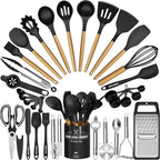 Umite Chef Food Grade Thickened Silicone (Stainless Steel Core) Kitchen Gadgets Tools Set - Kitchen Cooking Utensils Set, Heat Resistant Kitchen Spatula Tools Set
