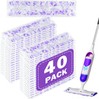 40 Count Thickened Disposable Power Mop Pads Refills for Swiffer PowerMop