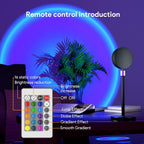 Bavcieu Sunset Lamp Projector with Remote & APP, Multicolor Night Light