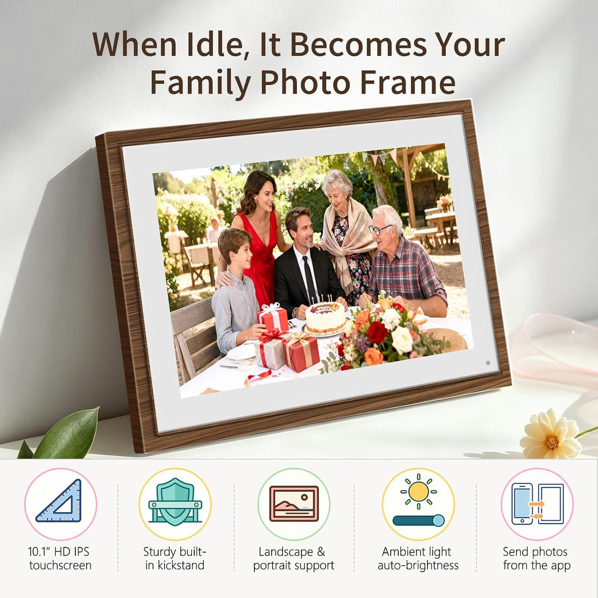 10.1" Digital Calendar, Full HD Smart Display for Family Organizer