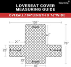 Easy-Going Reversible Loveseat Couch Cover - Image 6