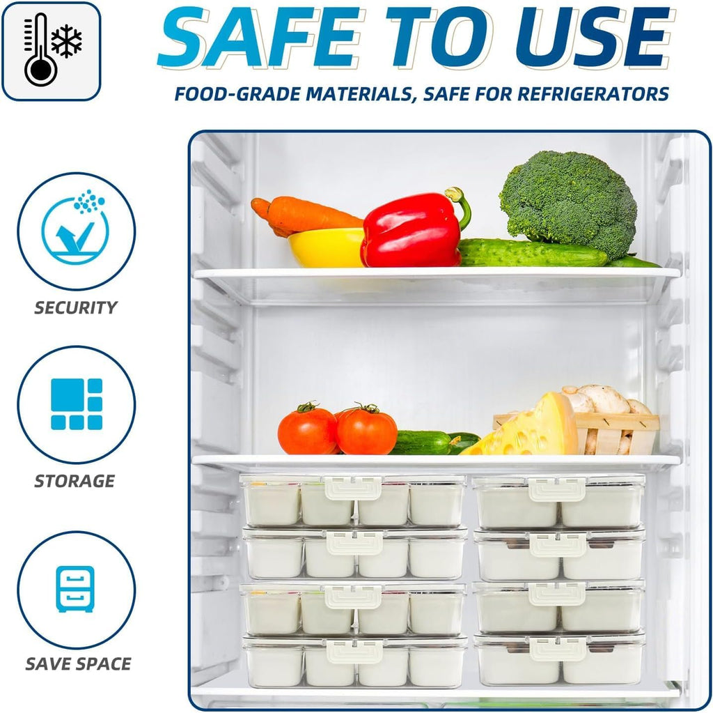 Pure Future 2 Pack 8-Compartment Snackle Box Container | Divided Snack Tray