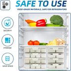 Pure Future 2 Pack 8-Compartment Snackle Box Container | Divided Snack Tray