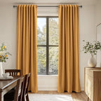 100% Blackout Shield Linen Blackout Curtains - Image 6