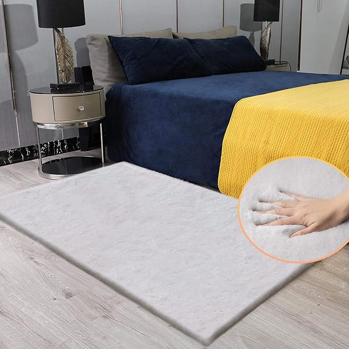 ORINOVA Faux Fuzzy Washable Fur Area Rugs - Image 3