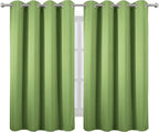 LEMOMO Light Green Thermal Blackout Curtains/52 x 54 Inch/Set of 2 Panels Room - Image 2