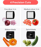 Fullstar Pro Original Vegetable Chopper & Spiralizer, All-in-1 Kitchen Tool