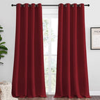 NICETOWN Burgundy Red Blackout Draperies Curtains by NICETOWN