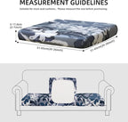 8Pcs Outdoor Cushion Covers, Patio Cushion Covers, Stretch Elastic Slipcovers - Image 2