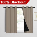 NICETOWN 100% Blackout Short Curtains - Image 2