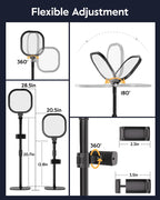 LitONES Video Conference Lighting for Zoom with Stand, 30 Modes, CRI>98