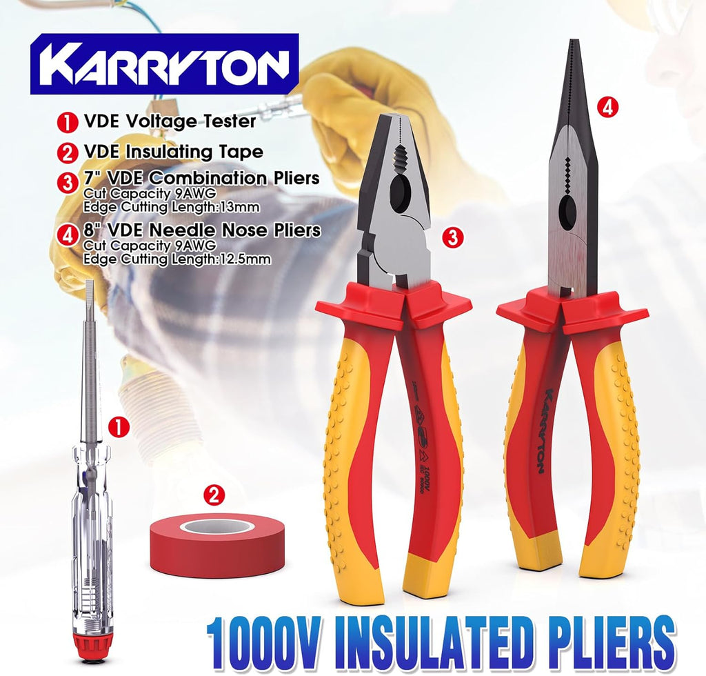 14PCS 1000V Insulated Electrician Tool Set
