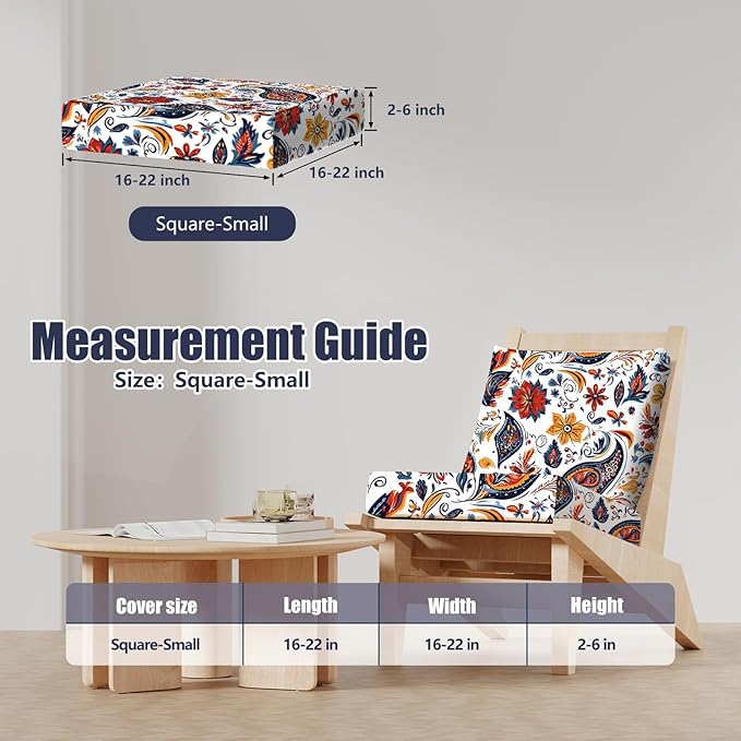 8Pcs Stretch Patio Cushion Covers, Outdoor Couch & Sofa Replacement Slipcovers - Image 2