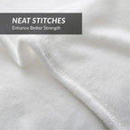 Bedsure GentleSoft White Fleece Throw Blanket - Mothers Birthday Gifts for Women 300GSM Blankets for Couch, Sofa, Bed, Soft Lightweight Plush Cozy Throws for Toddlers, 50x60 inches